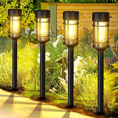 12 Pack Solar Lights Pathway Outdoor (12 Count)