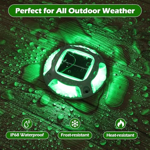 Solar Driveway Lights Outdoor 4 Pack (4 Count)