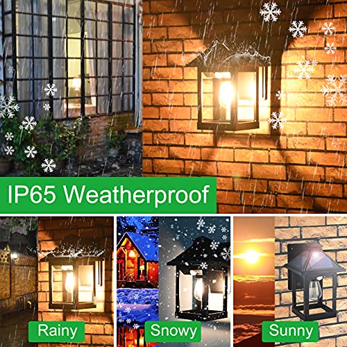 Solar Wall Lanterns Outdoor with 3 Modes
