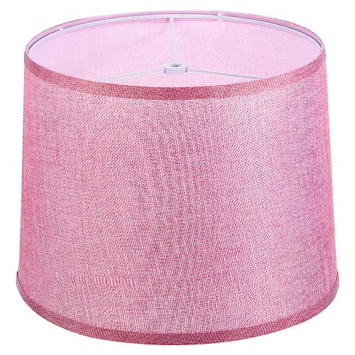 Lamp shades for Table Lamps 11.4" Top x 12.6" Bottom x 9.8" High Drum Lamp shades for Floor Lamps Medium Linen Lampshade Easy Assembly for Lamp Replacement