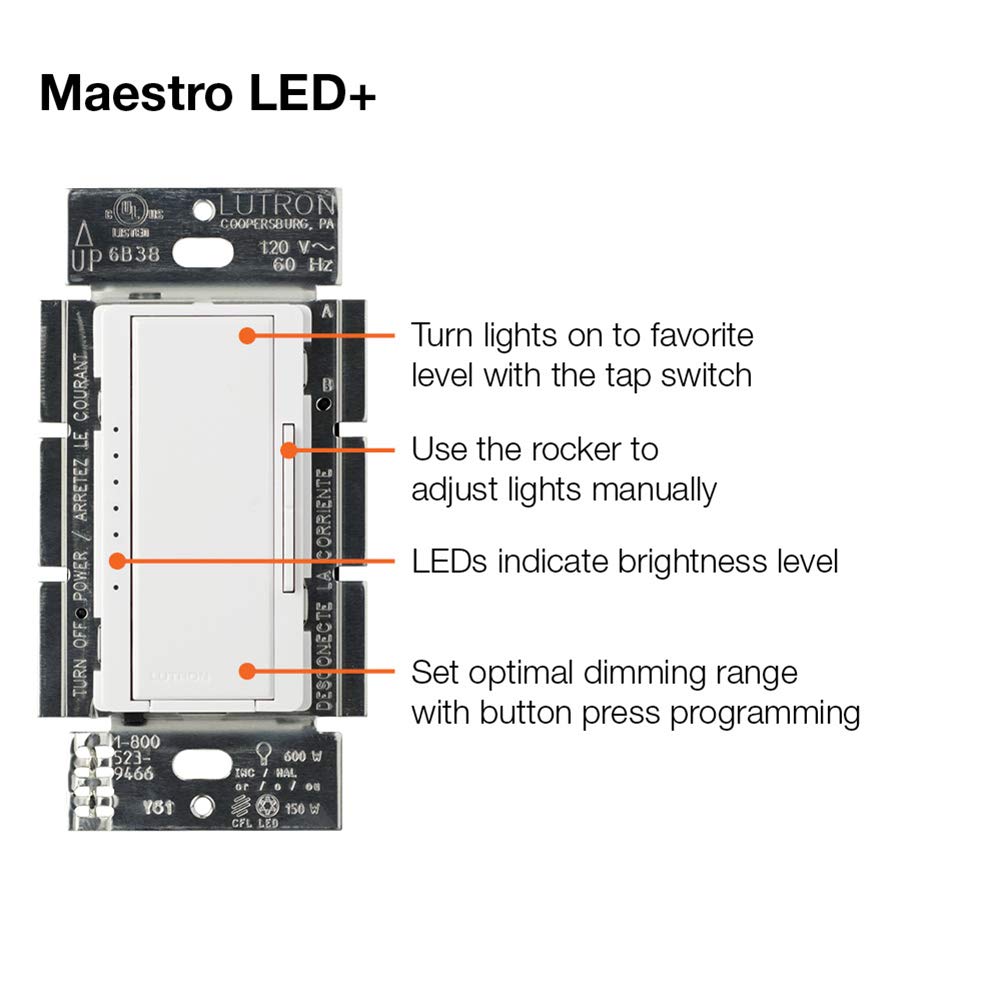 Maestro LED+ Dimmer Switch