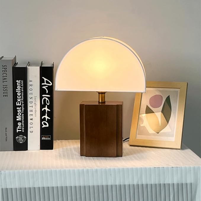 Japanese Style Wabi-sabi Bedroom Study Room Decoration Desk Light Retro Classic Living Room Counter Desk Lamp Made Of Fabric Wooden Table Lamp For Hotel Front Desk Coffee Shop B&B Lighting Fixture