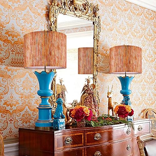 Striped Drum Lamp Shades Set of 2 (2 Count)