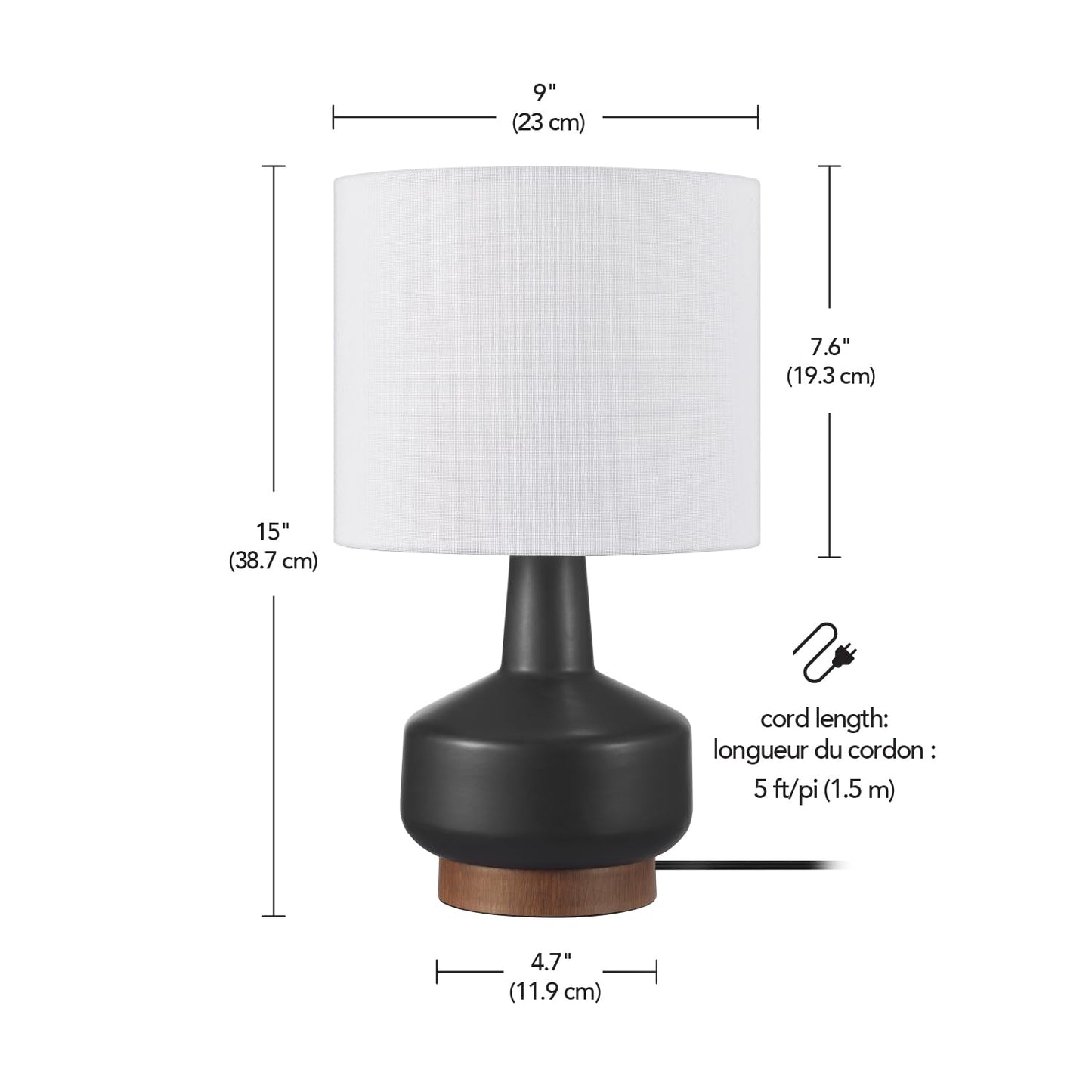 15" Ceramic Table Lamp