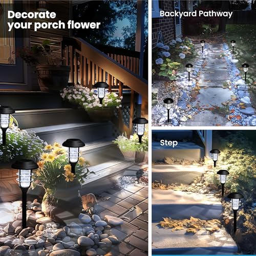 Solar Pathway Lights Waterproof Outdoor Lighting (8 Count)