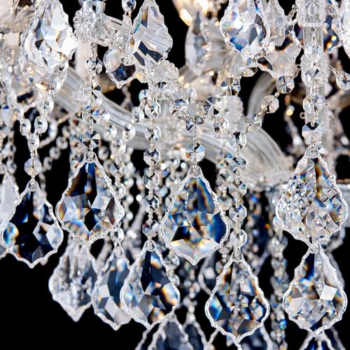 Large Silver Modern Crystal Chandelier Light Fixtures