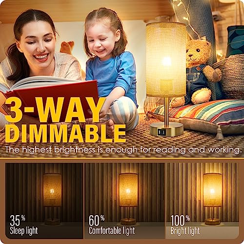 Bedside Lamp with USB Port