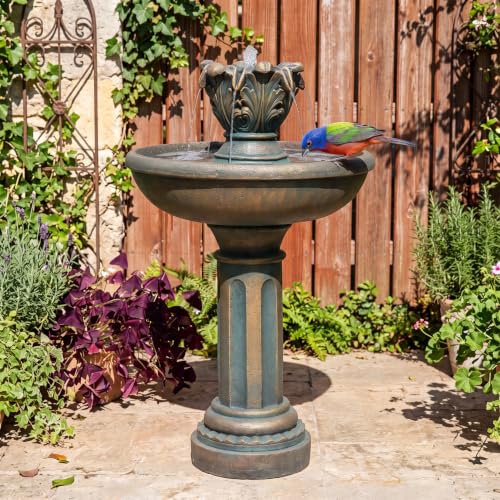 45" 3 Tier Outdoor Water Fountain with Quiet Pump
