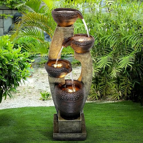 40” H Modern Outdoor Fountain