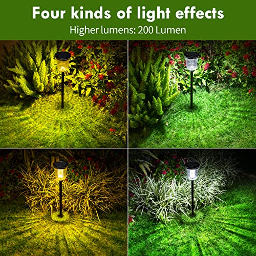 Solar Pathway Lights Outdoor Waterproof (4 Count)