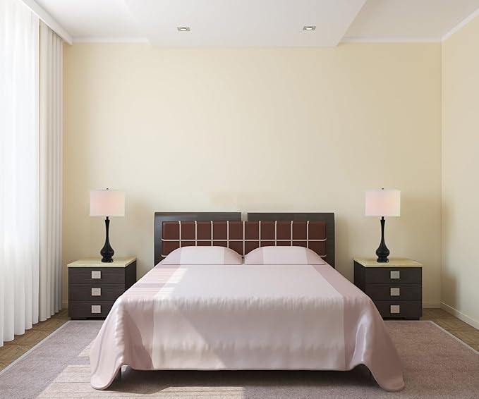 Touch Control Table Lamp Set of 2, 3-Way Dimmable Nightstand Lamp Sets with Linen Fabric Shade, Bedside Lamp with USB Port & E26 Socket, Modern Tall Table Lamp