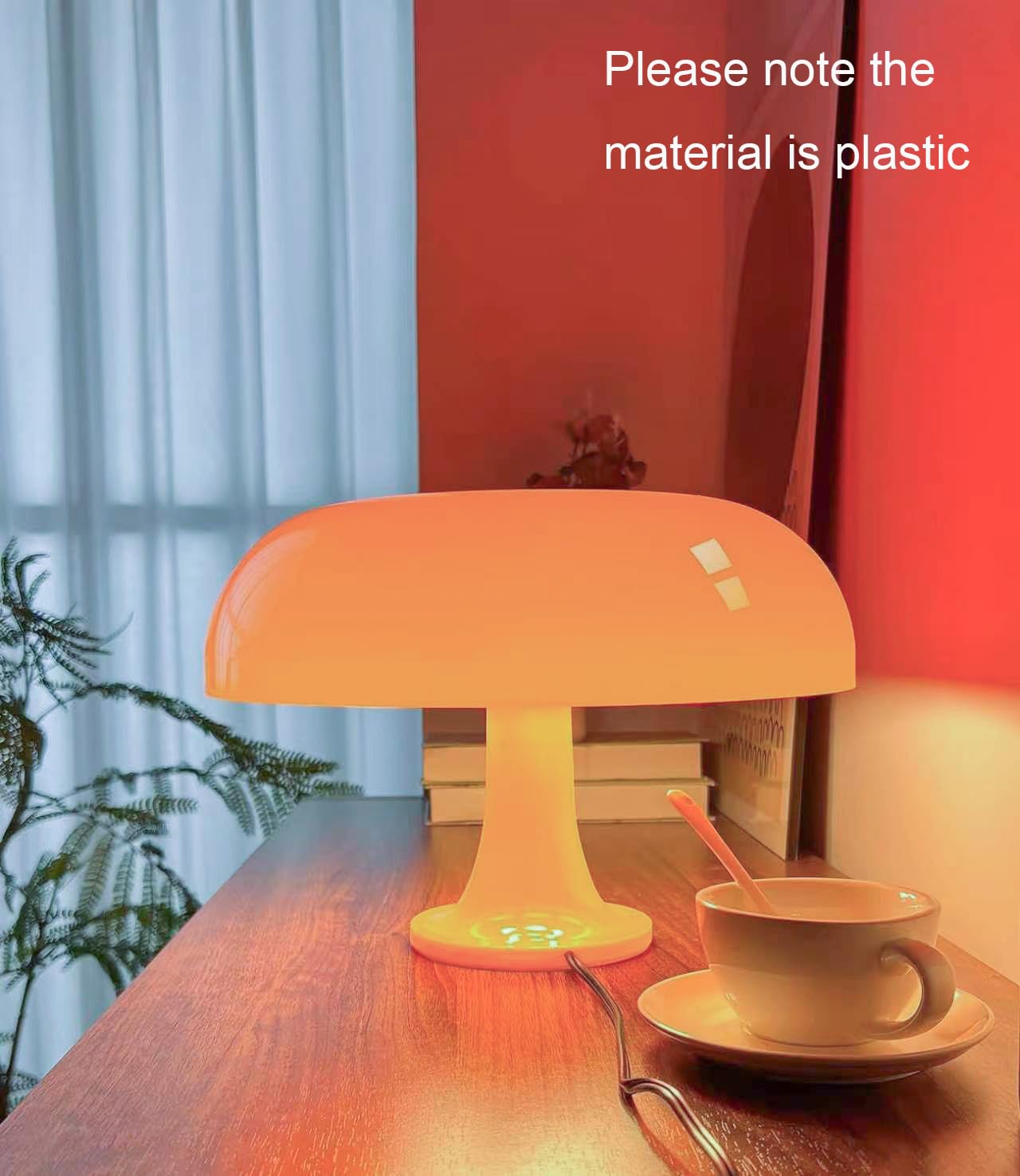 Orange Mushroom Lamp