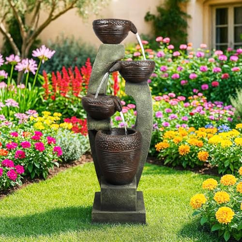 40” H Modern Outdoor Fountain