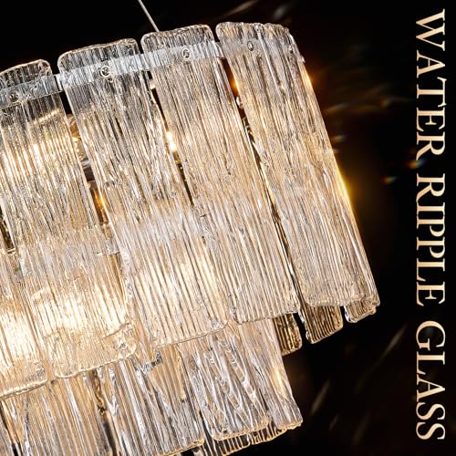 Modern 20" Crystal Glass Chandelier 7