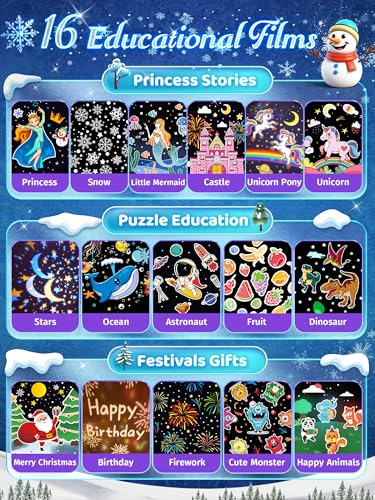 Frozen Toys 15 Music+16 Films+315 Colors Night Light for Kids