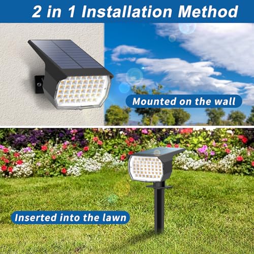 Solar Spot Lights Outdoor Waterproof Spotlights (6 Count)