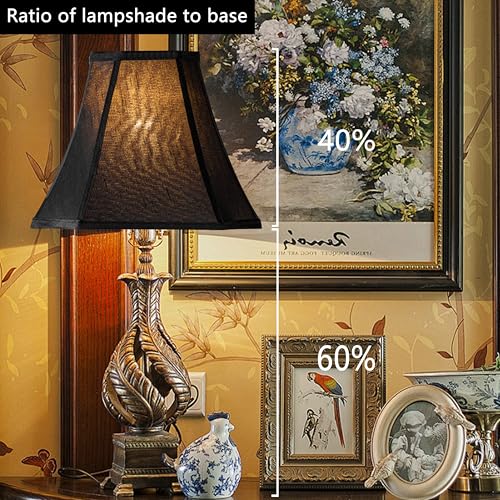 GO&S0 13.2" Medium Bell Lamp Shade Black