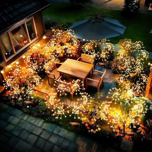 2 Pack Solar Garden Lights Outdoor Waterproof (2 Count)