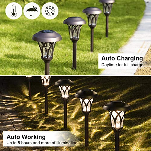 Solar Pathway Lights Outdoor (6 Count)