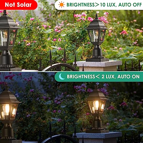 Dusk to Dawn Outdoor Post Lights (2 Count)