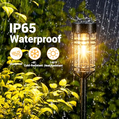 Amzarp 8 Pack Solar Garden Lights
