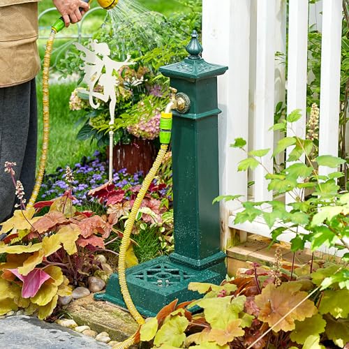 Freestanding Cast Iron Outdoor Water Column with Faucet