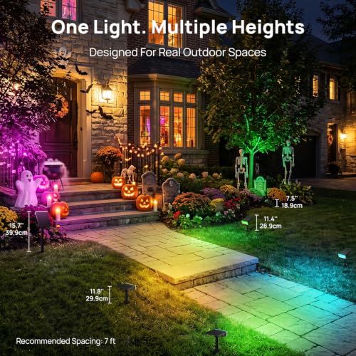 Smart Solar Spot Lights Outdoor (2 Count)