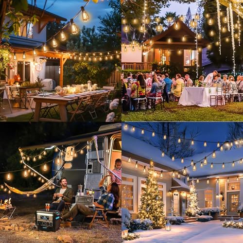 200FT Solar String Lights Outdoor Waterproof with Remote & Timer