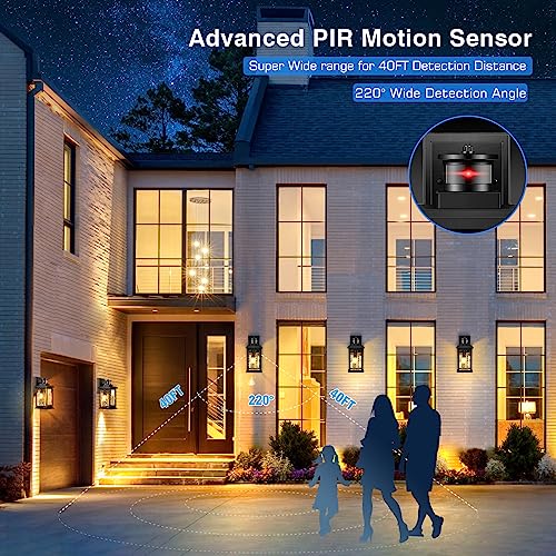 Porch Lights Outdoor with Motion Sensor