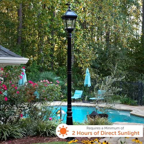 Imperial II Bulb Solar Post Light