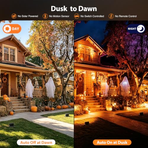 Orange Halloween Flood Lights (Orange)