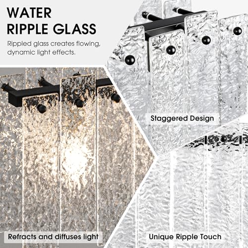 Modern Black Rectangle Chandelier