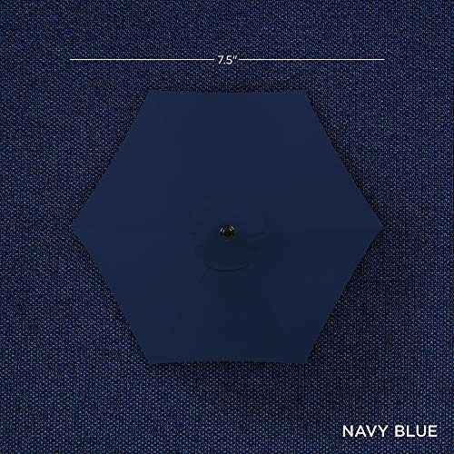 7.5ft Solar Umbrella LED Lighted Patio Umbrella