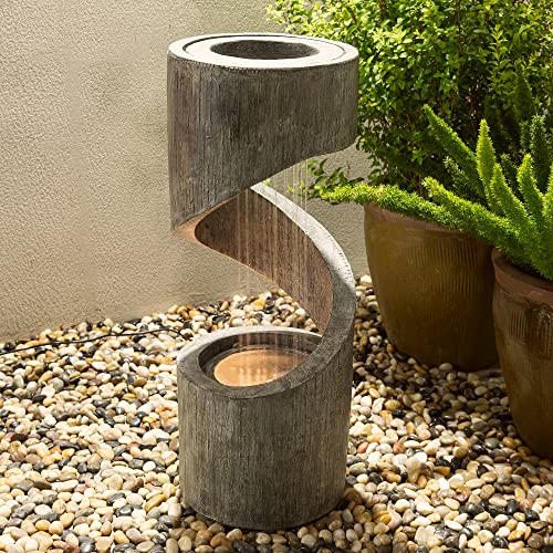 Outdoor Water Fountain with LED Light