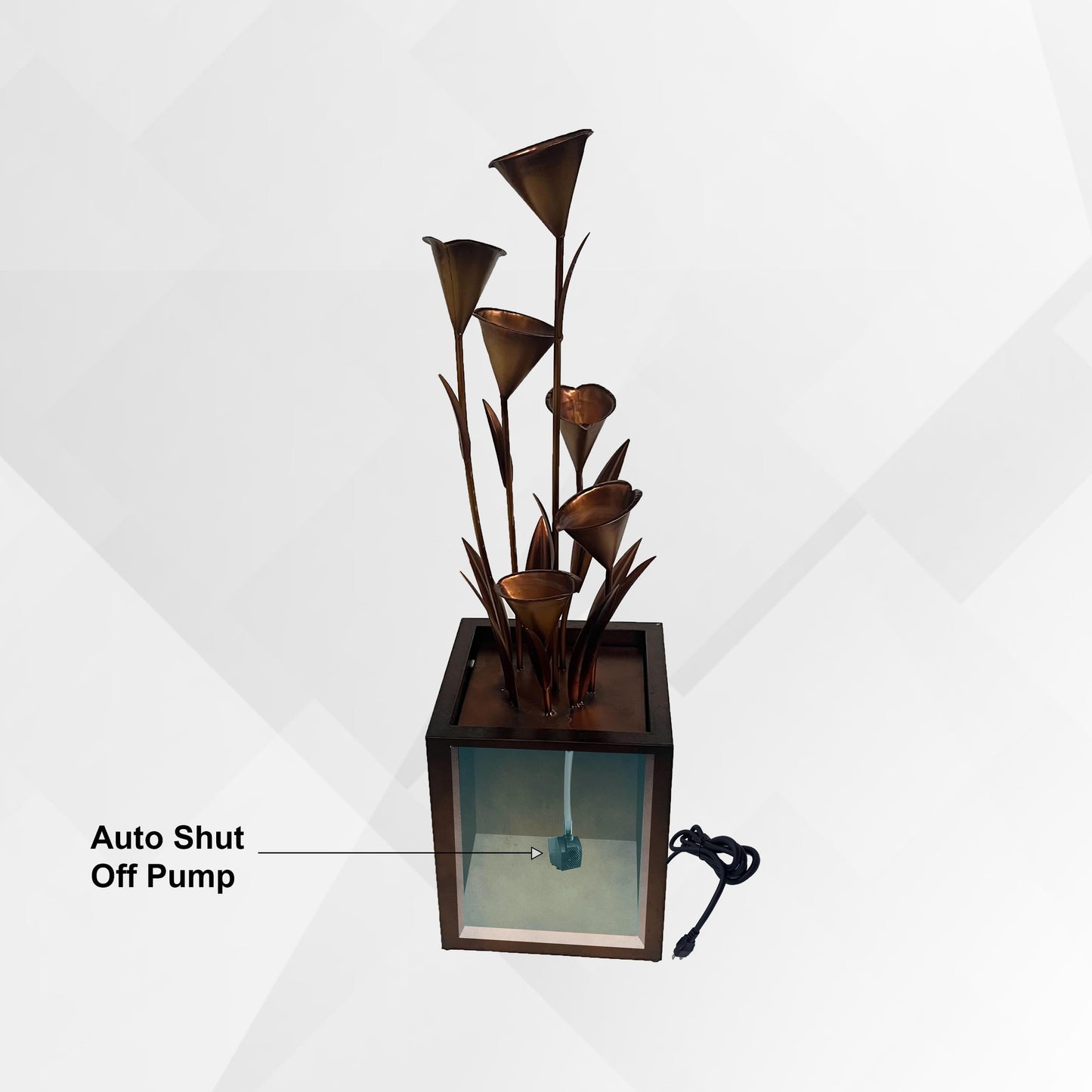 46 Inch Sculptural Metal Multi
