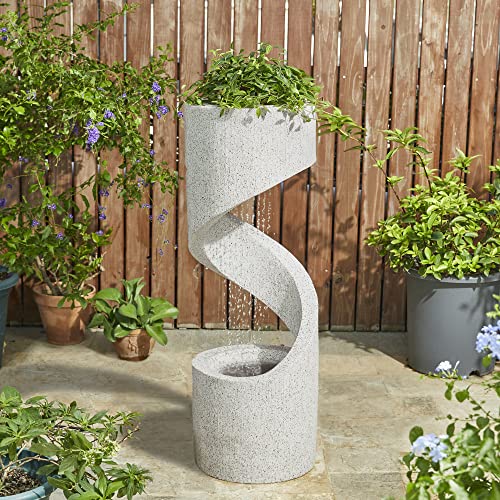Outdoor Water Fountain with LED Light