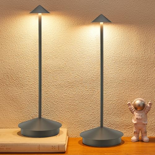 Portable Led Cordless Lamp Table Light 2 Pack