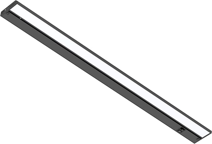LAGOM Halo Under Cabinet Light, 30‑Inch Hardwired Dimmable LED, 2700K/4000K/5000K, Power Cord Sold Separately, Black, UC0130BK27