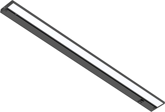 LAGOM Halo Under Cabinet Light, 30‑Inch Hardwired Dimmable LED, 2700K/4000K/5000K, Power Cord Sold Separately, Black, UC0130BK27