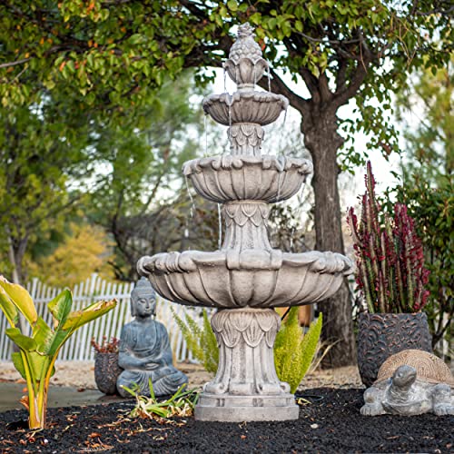 Large Outdoor Electric Bird Bath Fountain 58.3"