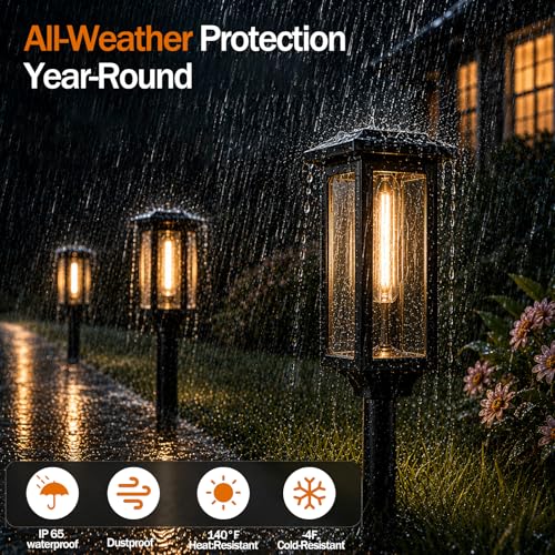 Solar Pathway Lights Outdoor 8 Pack (8 Count)