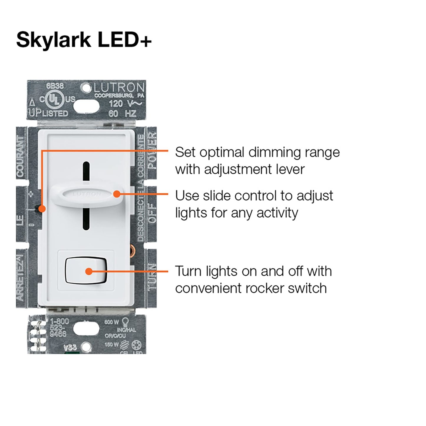 Skylark LED+ Dimmer Switch
