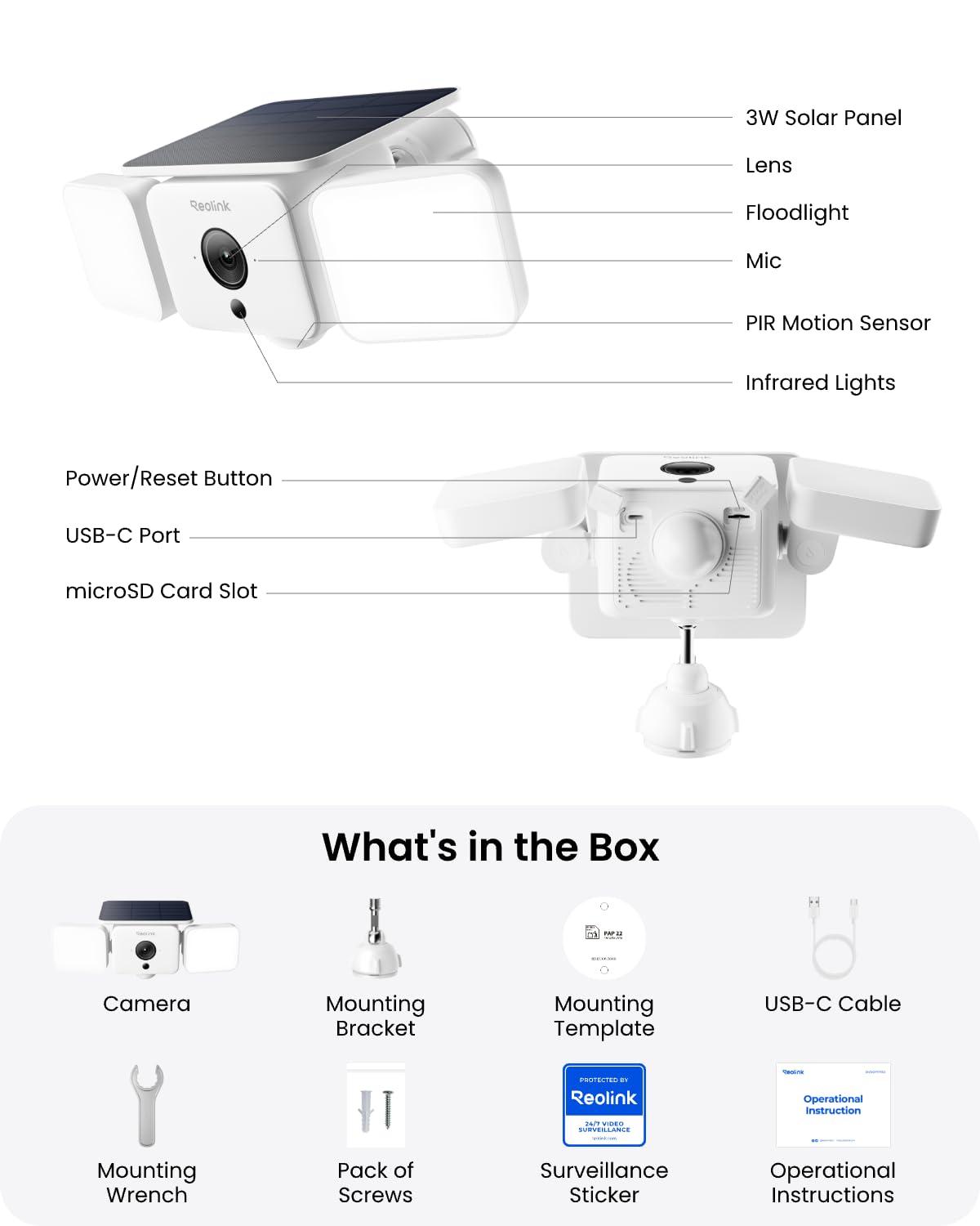 Solar Floodlight Security Cameras Wireless Outdoor