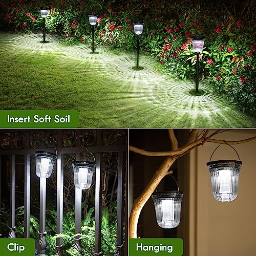 Solar Pathway Lights Outdoor Waterproof (4 Count)