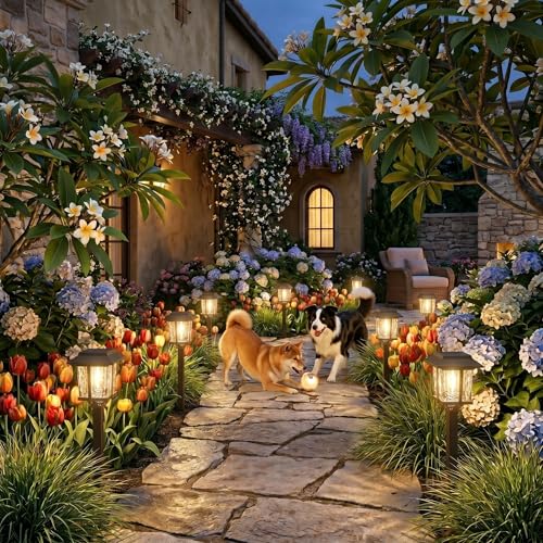 Solar Outdoor Lights Waterproof 6 Pack (6 Count)