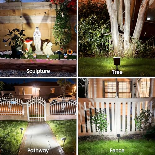 Solar Spot Lights Outdoor Waterproof (8 Count)