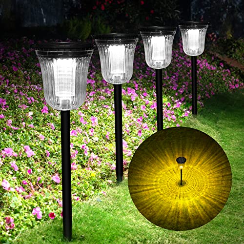 Solar Pathway Lights Outdoor Waterproof (4 Count)