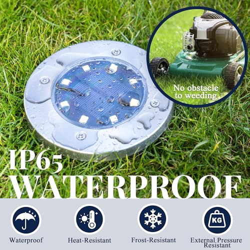 Solar Ground Lights Outdoor (12 Count)