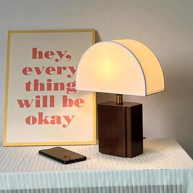 Japanese Style Wabi-sabi Bedroom Study Room Decoration Desk Light Retro Classic Living Room Counter Desk Lamp Made Of Fabric Wooden Table Lamp For Hotel Front Desk Coffee Shop B&B Lighting Fixture