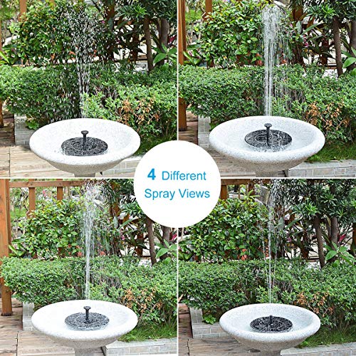 Solar Fountain for Bird Bath